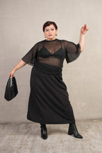 Load image into Gallery viewer, Bianca Long High Quality Skirt Black
