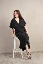 Load image into Gallery viewer, Tamara Black Wrap Around Dress
