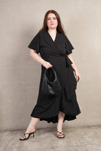 Load image into Gallery viewer, Tamara Black Wrap Around Dress
