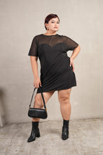 Load image into Gallery viewer, Heart Mesh Dress Black
