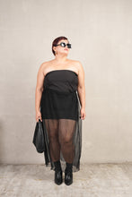 Load image into Gallery viewer, Bianca Long High Quality Skirt Black Mesh
