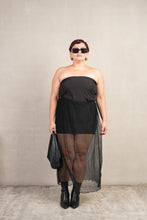 Load image into Gallery viewer, Bianca Long High Quality Skirt Black Mesh
