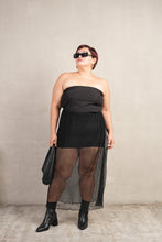 Load image into Gallery viewer, Bianca Long High Quality Skirt Black Mesh
