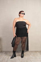 Load image into Gallery viewer, Bianca Long High Quality Skirt Black Mesh
