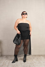 Load image into Gallery viewer, Bianca Long High Quality Skirt Black Mesh
