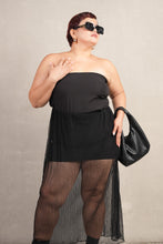 Load image into Gallery viewer, Bianca Long High Quality Skirt Black Mesh
