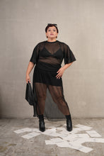 Load image into Gallery viewer, Bianca Long High Quality Skirt Black Mesh
