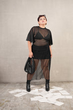 Load image into Gallery viewer, Bianca Long High Quality Skirt Black Mesh
