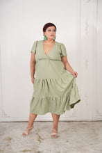 Load image into Gallery viewer, Olivia Long Dress Olive
