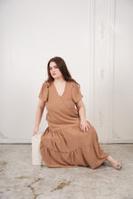 Load image into Gallery viewer, Olivia Long Dress Khaki Brown
