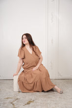 Load image into Gallery viewer, Olivia Long Dress Khaki Brown
