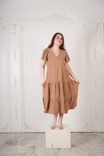 Load image into Gallery viewer, Olivia Long Dress Khaki Brown
