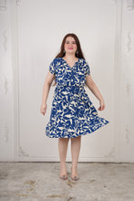 Load image into Gallery viewer, Alyssa Dress With Buttons Blue
