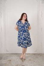 Load image into Gallery viewer, Alyssa Dress With Buttons Blue
