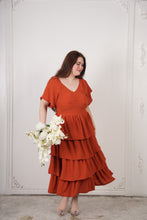 Load image into Gallery viewer, Catherine Layered Dress Rust
