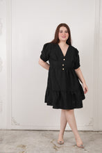 Load image into Gallery viewer, Adriana Short Dress Black
