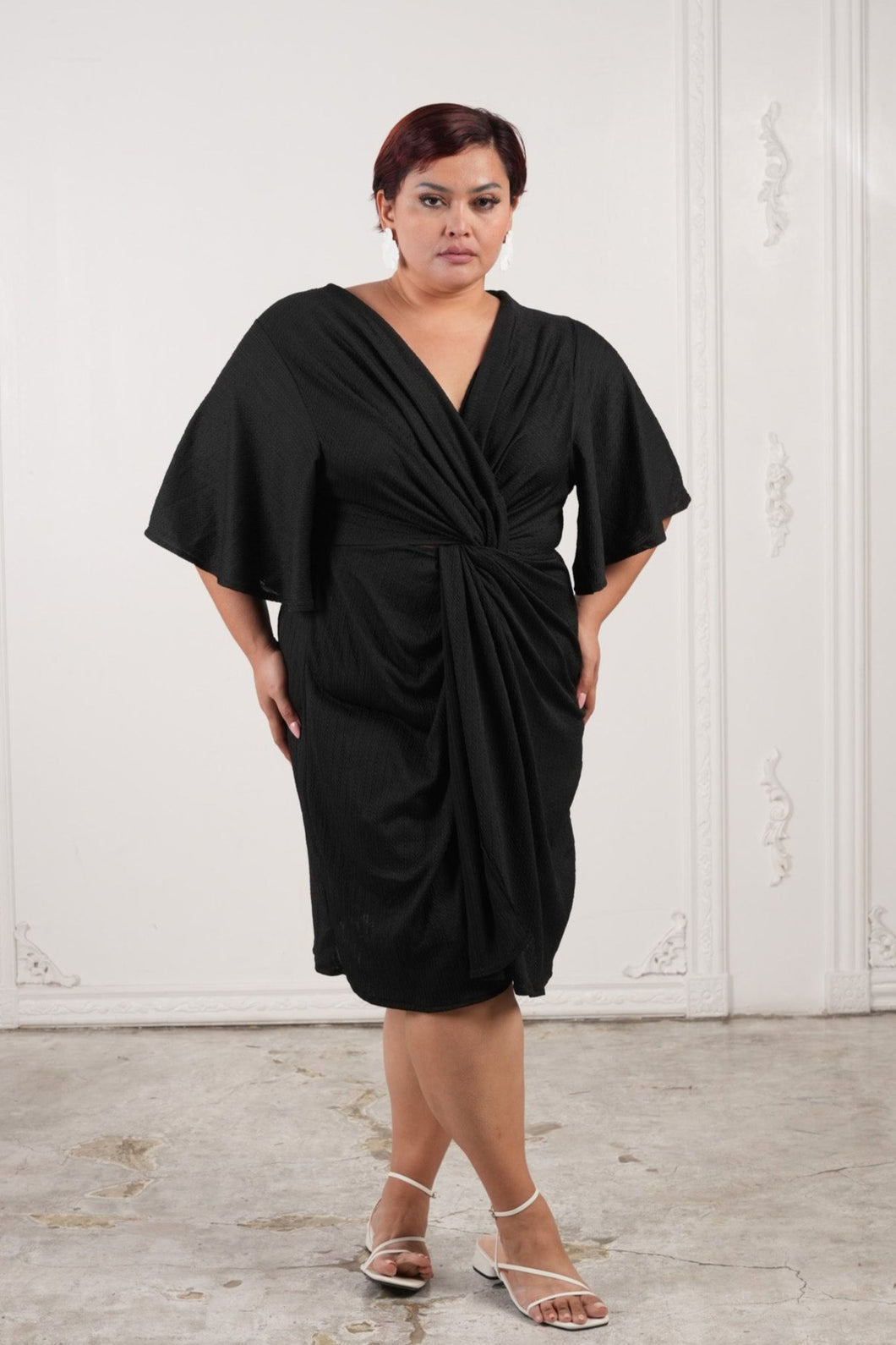 Alexandria Knot Dress Black