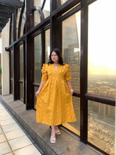 Load image into Gallery viewer, Adrianna Maxi Dress Mustard Yellow
