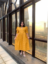 Load image into Gallery viewer, Adrianna Maxi Dress Mustard Yellow
