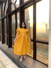 Load image into Gallery viewer, Adrianna Maxi Dress Mustard Yellow
