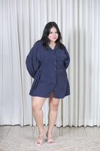 Load image into Gallery viewer, Corduroy Dress Blue
