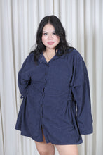 Load image into Gallery viewer, Corduroy Dress Blue
