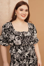 Load image into Gallery viewer, Betty Top in Black Printed
