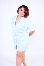 Load image into Gallery viewer, Daphne Blazer Dress Baby Blue
