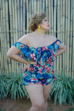 Load image into Gallery viewer, Floral Off Shoulder Swimsuit Set
